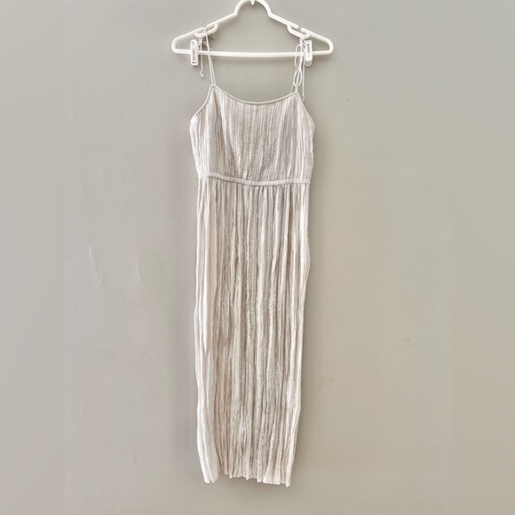 Ulla Johnson Ruched Tie Strap Maxi Dress Size 0 EUC - Picture 4 of 8